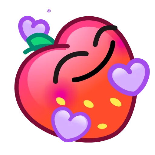 🥰 Эмодзи «Strawberry Emoji» для Telegram