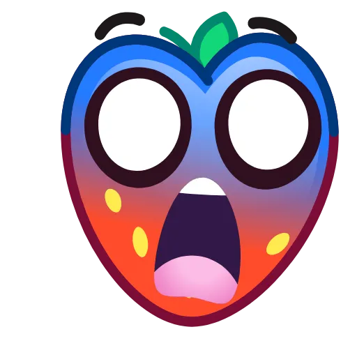 😱 Эмодзи «Strawberry Emoji» для Telegram