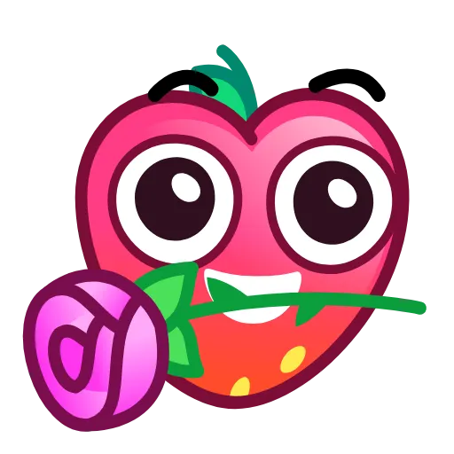 🌹 Эмодзи «Strawberry Emoji» для Telegram