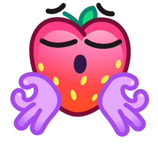 🧘 Эмодзи «Strawberry Emoji» для Telegram