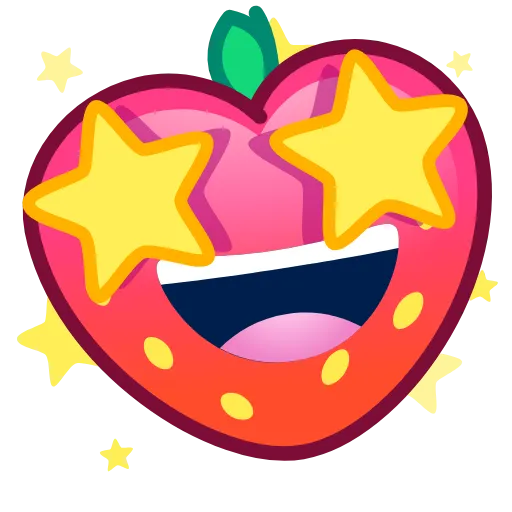 🤩 Эмодзи «Strawberry Emoji» для Telegram