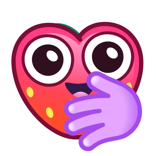 🤭 Эмодзи «Strawberry Emoji» для Telegram