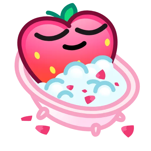 🛀 Эмодзи «Strawberry Emoji» для Telegram