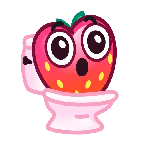 🚽 Эмодзи «Strawberry Emoji» для Telegram