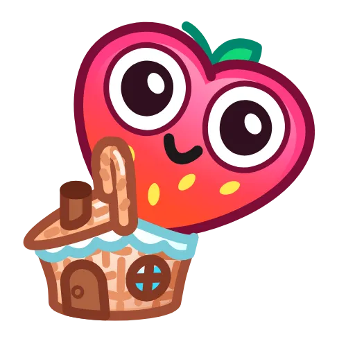 🏠 Эмодзи «Strawberry Emoji» для Telegram