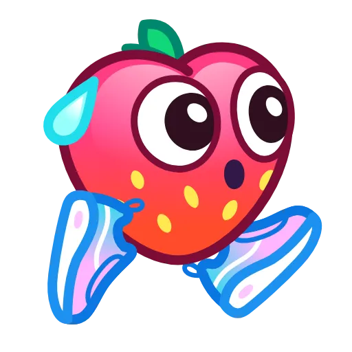 🏃 Эмодзи «Strawberry Emoji» для Telegram