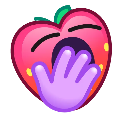 🥱 Эмодзи «Strawberry Emoji» для Telegram