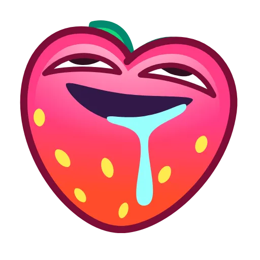 🤤 Эмодзи «Strawberry Emoji» для Telegram