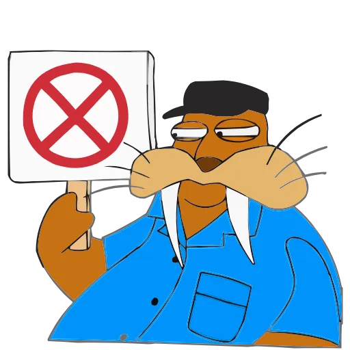 🚫 Эмодзи «Клубника и Морж» для Telegram