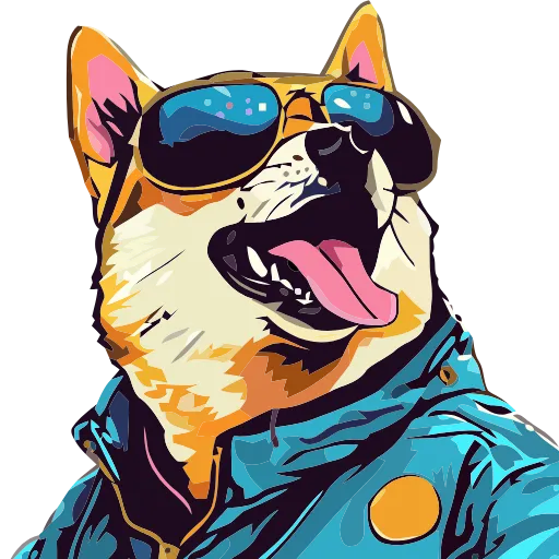 🐕 Эмодзи «() Stylish Shiba» для Telegram