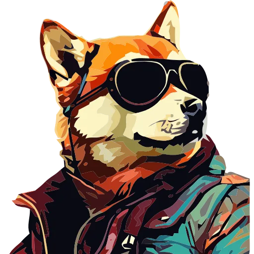 🐕 Эмодзи «() Stylish Shiba» для Telegram
