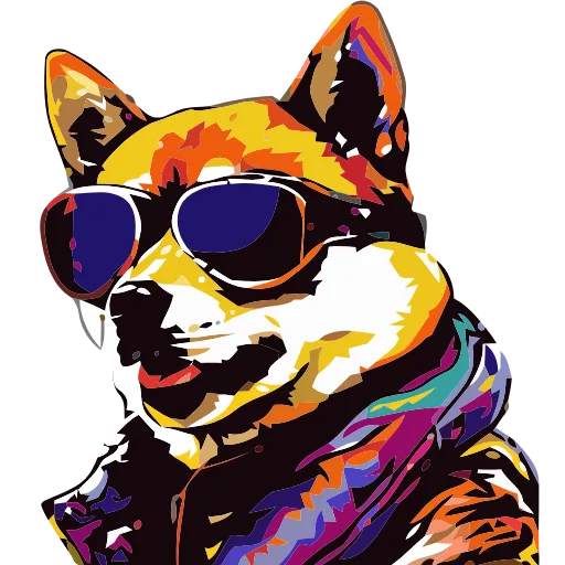 🐕 Эмодзи «() Stylish Shiba» для Telegram
