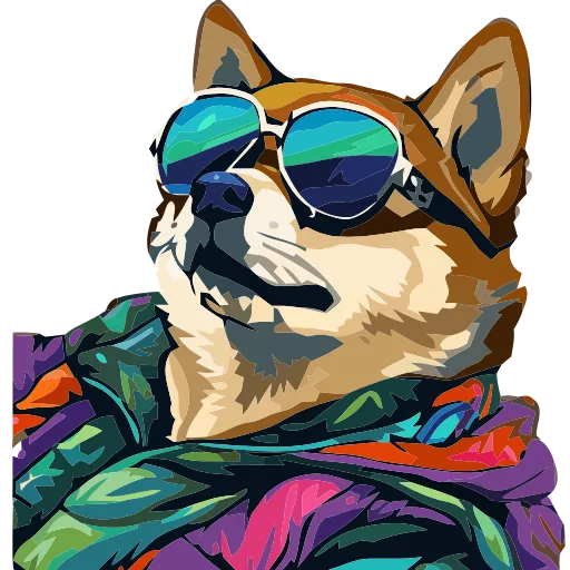 🐕 Эмодзи «() Stylish Shiba» для Telegram