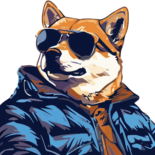 🐕 Эмодзи «() Stylish Shiba» для Telegram