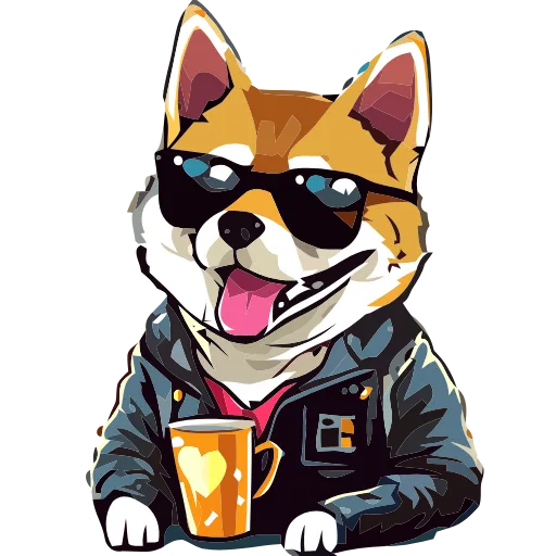 🐕 Эмодзи «() Stylish Shiba» для Telegram