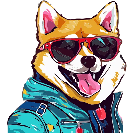 🐕 Эмодзи «() Stylish Shiba» для Telegram