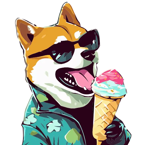 🐕 Эмодзи «() Stylish Shiba» для Telegram