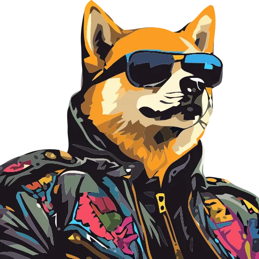 Стикерпак () Stylish Shiba для Telegram