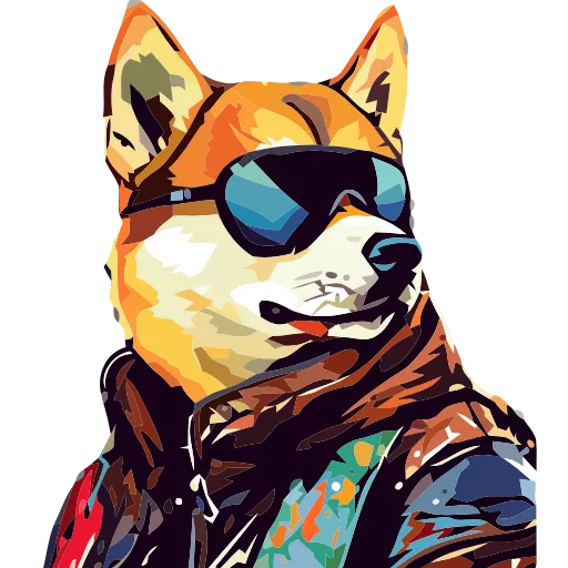🐕 Эмодзи «() Stylish Shiba» для Telegram