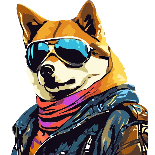 🐕 Эмодзи «() Stylish Shiba» для Telegram