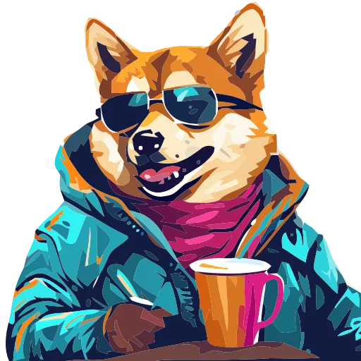 🐕 Эмодзи «() Stylish Shiba» для Telegram