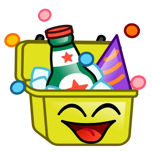 🍾 Стикер «Summer Camp Emoji» для Telegram