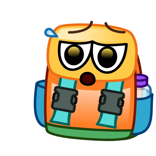 🎒 Стикер «Summer Camp Emoji» для Telegram