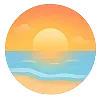 🌊 Эмодзи «Море! Солнце! Пляж!» для Telegram