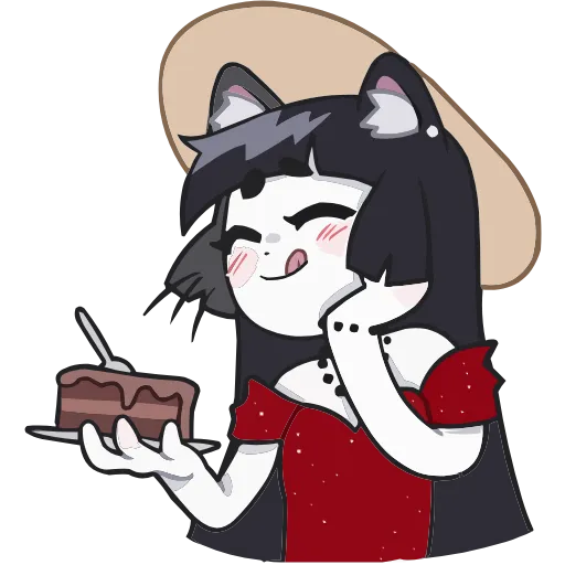🍰 Эмодзи «Набор эмоджи с летней Зизи из ВК в качестве» для Telegram