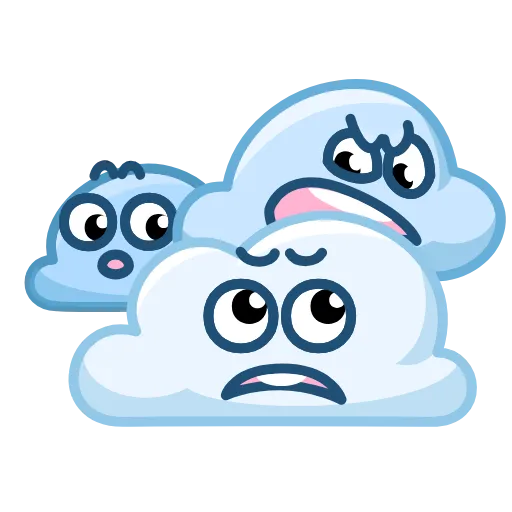 😒 Эмодзи «😎 Солнышко и Облачко» для Telegram