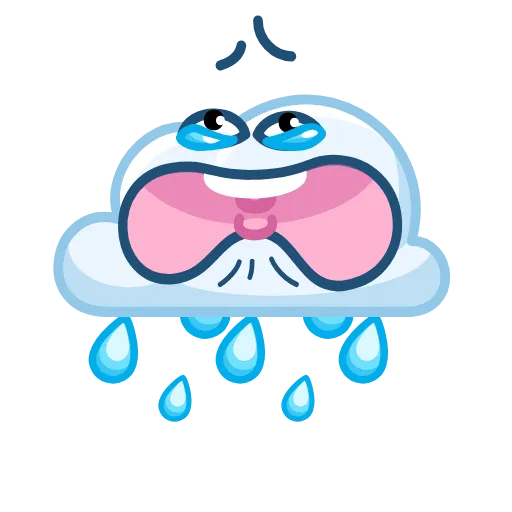 😭 Эмодзи «😎 Солнышко и Облачко» для Telegram