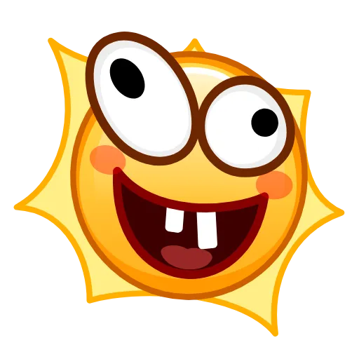 😆 Эмодзи «Sun Emoji» для Telegram