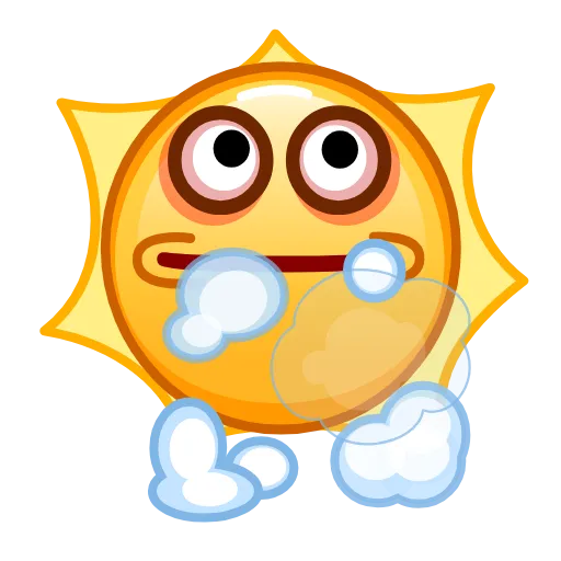 😶‍🌫️ Эмодзи «Sun Emoji» для Telegram