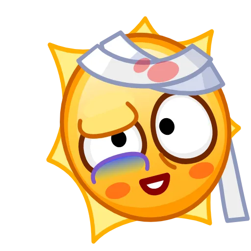 🤕 Эмодзи «Sun Emoji» для Telegram