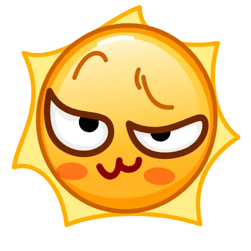 😏 Эмодзи «Sun Emoji» для Telegram