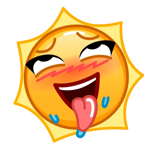 🤪 Эмодзи «Sun Emoji» для Telegram