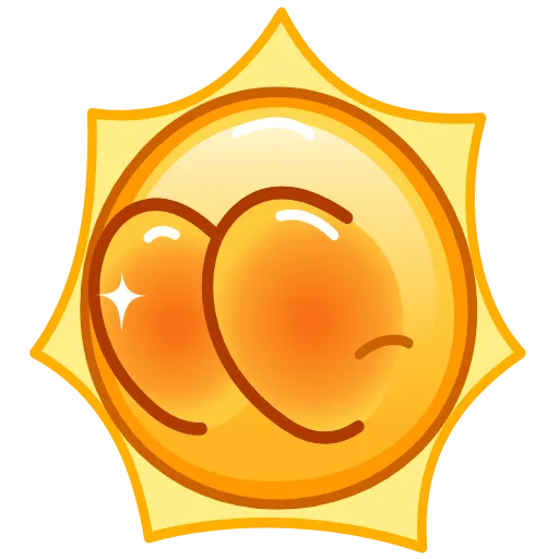 🍑 Эмодзи «Sun Emoji» для Telegram