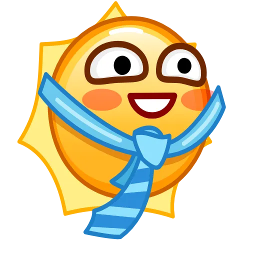 👔 Эмодзи «Sun Emoji» для Telegram