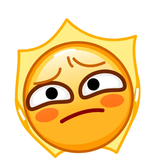🙁 Эмодзи «Sun Emoji» для Telegram