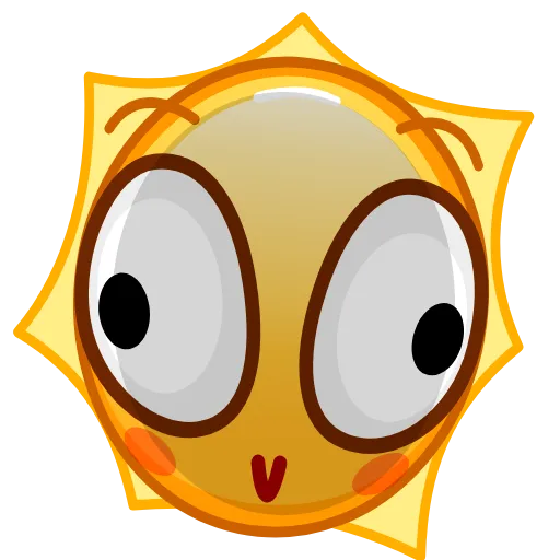 😳 Эмодзи «Sun Emoji» для Telegram
