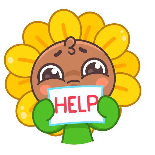🆘 Эмодзи «Подсолнух» для Telegram
