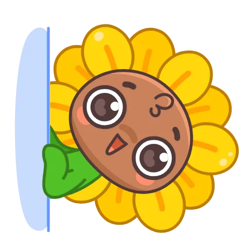 👀 Эмодзи «Подсолнух» для Telegram
