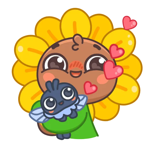 🥰 Эмодзи «Подсолнух» для Telegram