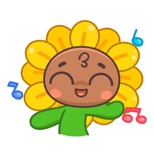 🕺 Эмодзи «Подсолнух» для Telegram