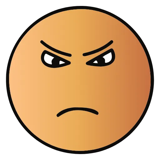 😡 Эмодзи «#emoji #game #static #vector» для Telegram
