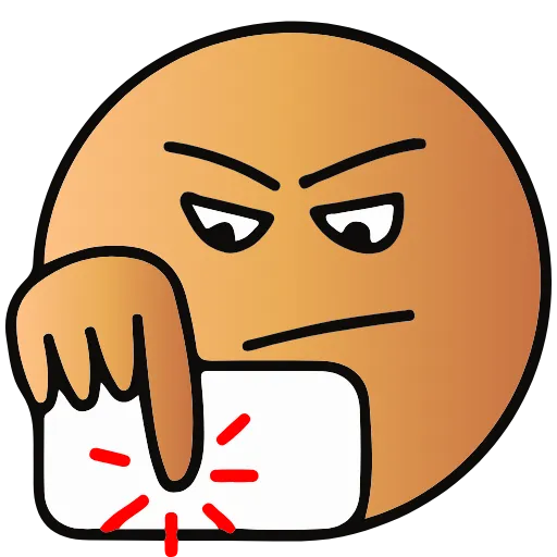 😠 Эмодзи «#emoji #game #static #vector» для Telegram