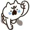 😭 Эмодзи «Super Cat ≽ܫ≼» для Telegram