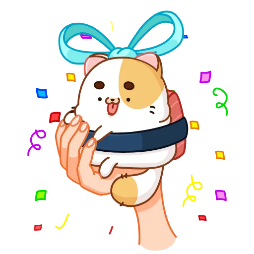 🥳 Стикер «Sushi Cat» для Telegram