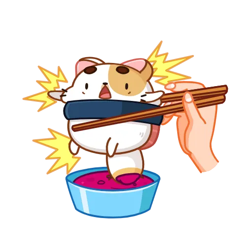 😱 Стикер «Sushi Cat» для Telegram