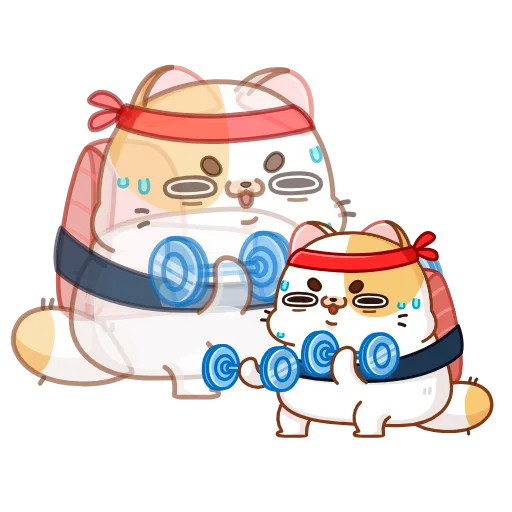 💪 Стикер «Sushi Cat» для Telegram
